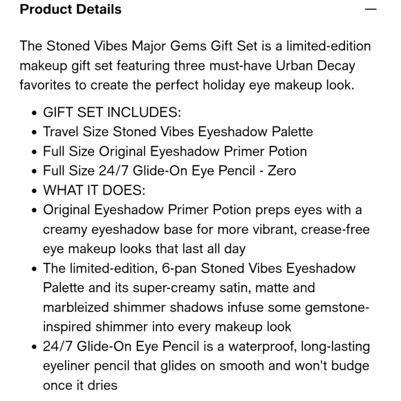 Urban Decay Stoned Vibes Major Gems gift set - Picture 4 of 9